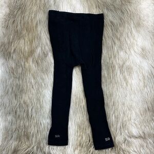 Rykiel Enfant Stylish Black Kids Leggings, Size 27/28